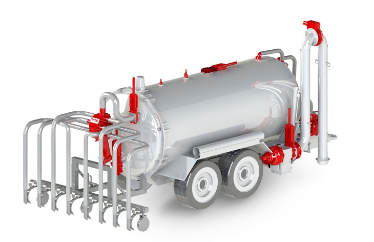 Image application Tank with dispenser and filler