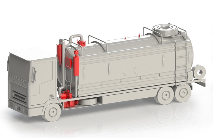 Image application Septic tanks truck