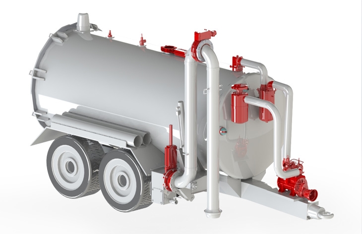 Image application Tank with side pipe