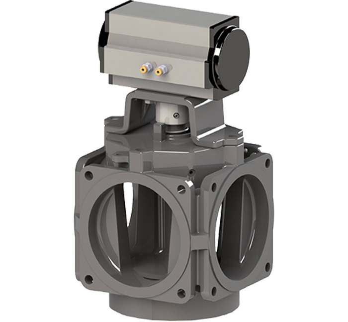 Image 3 / 4 - Way Valve with Pneumatic Revolving Cylinder