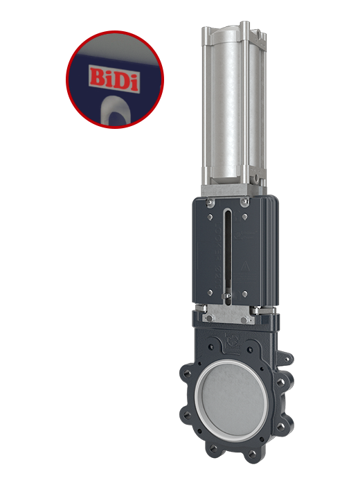 image Pneumatic Locker BiDi Knife Gate Valve