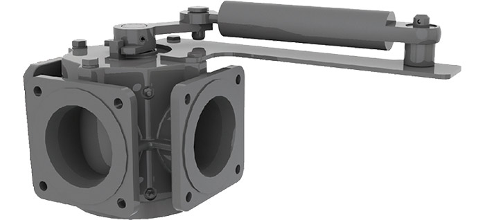 Image 3 / 4 - Way Valve with Hydraulic Cylinder