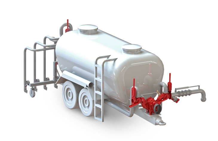 Image application Tank with lobe pump and fiberglass tank